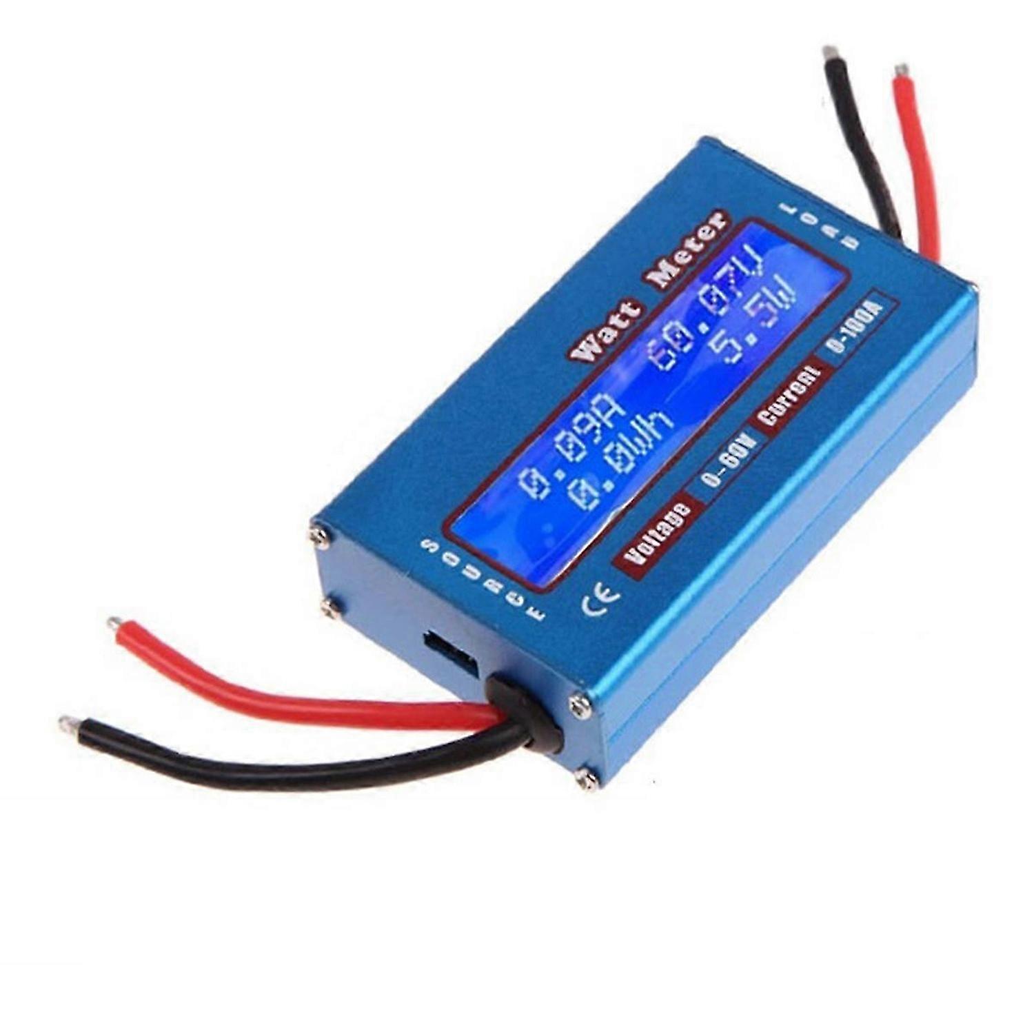 DC 60V 100A WATT Meter Power Analyser Solar Wind Analyzer LCD Digital Current Energy Meter DC Power