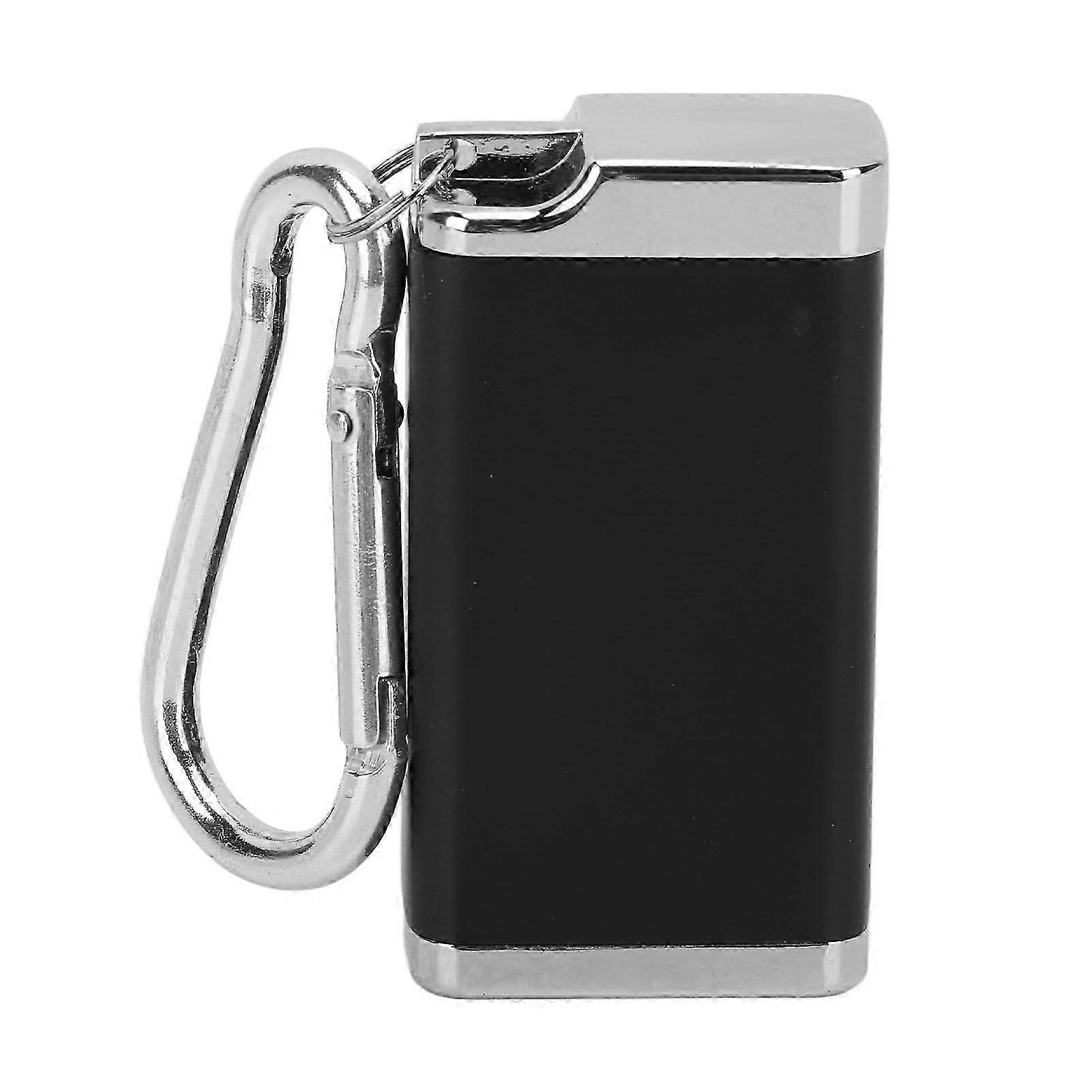 Portable Mini Ashtray for Cigarettes and Cigars - Durable Lightweight Home and Outdoor Use, Black