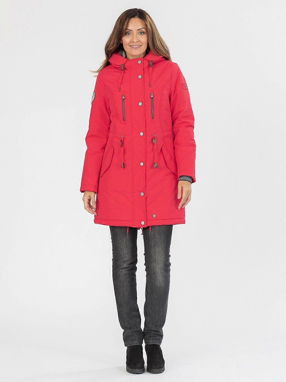 Nortfolk Winterjacke Damen warmer Parka mit abnehmbarem Fellbesatz