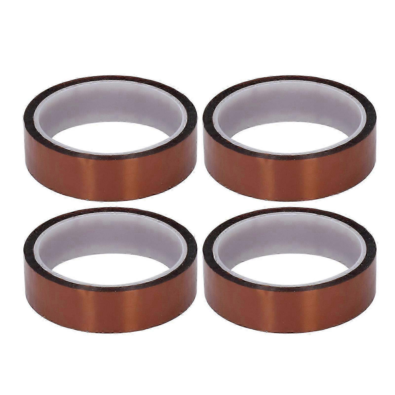 4PCS High Temperature Resistant Polyimide Insulation Tape, 25mm Width
