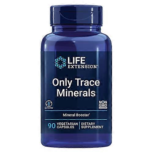 Life Extension Only 微量矿物质 - 每日剂量的锌、铬、硼、硫酸钒等 - 用于健康的免疫功能和健康 - 非转基因,无麸质 - 90 粒素食胶囊