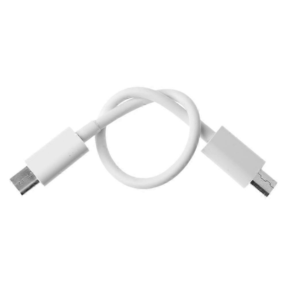 USB 3.1 Type-C To USB 2.0 Micro-B Micro USB Charging Data Transfer Adapter Cable Black/White  White