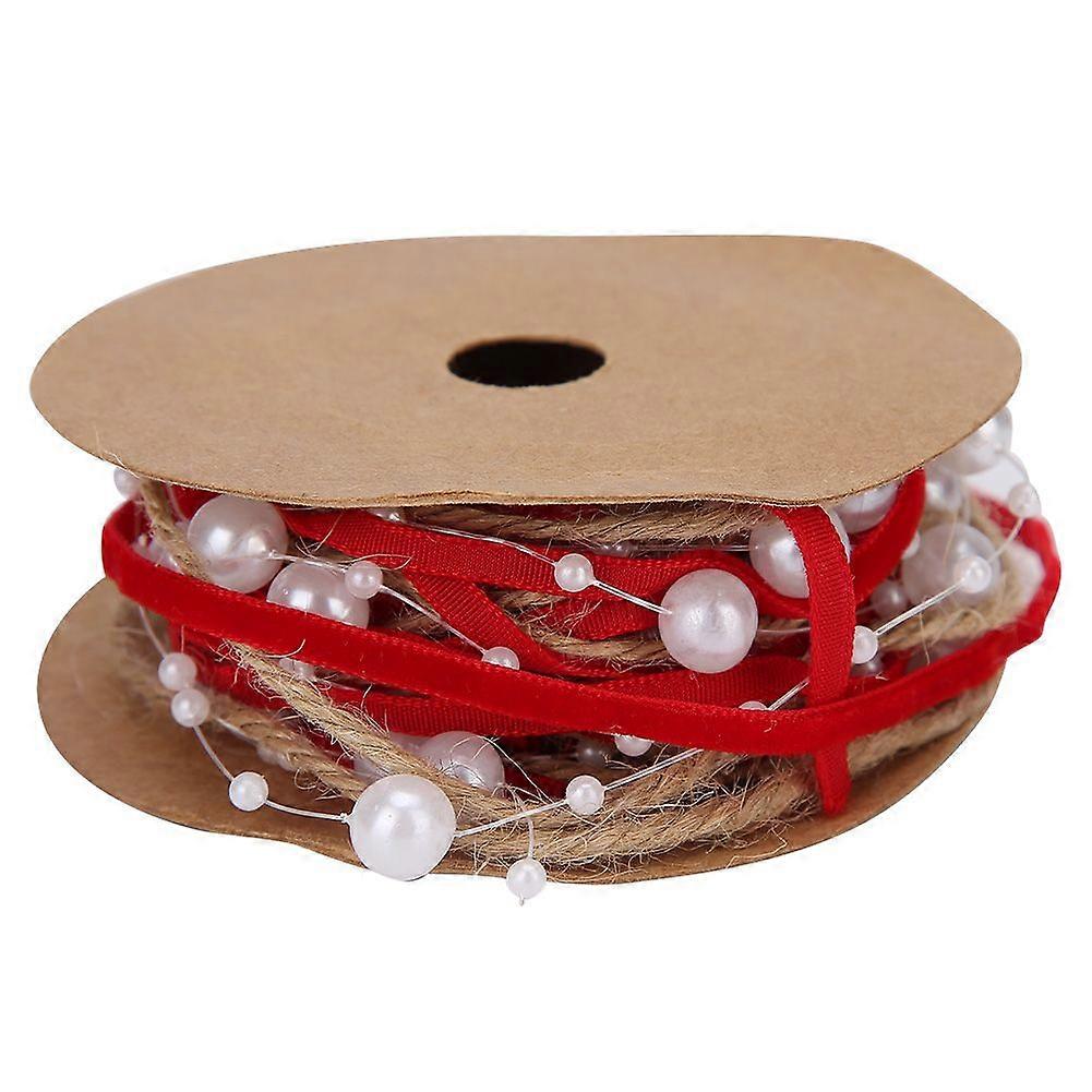 2025 Latest Model 2 Yard/1.8m Beautiful Wrapping Bead Ribbon DIY Christmas