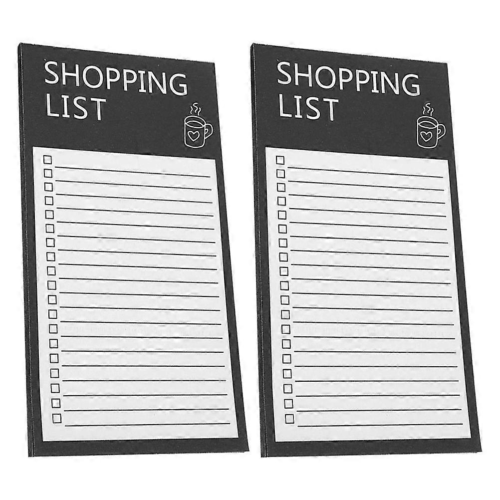 Magnetic Grocery List Pads Reusable Refrigerator Notepads for Daily Reminders Compact Fridge Shopping Magnets English Text Kitchen Organization