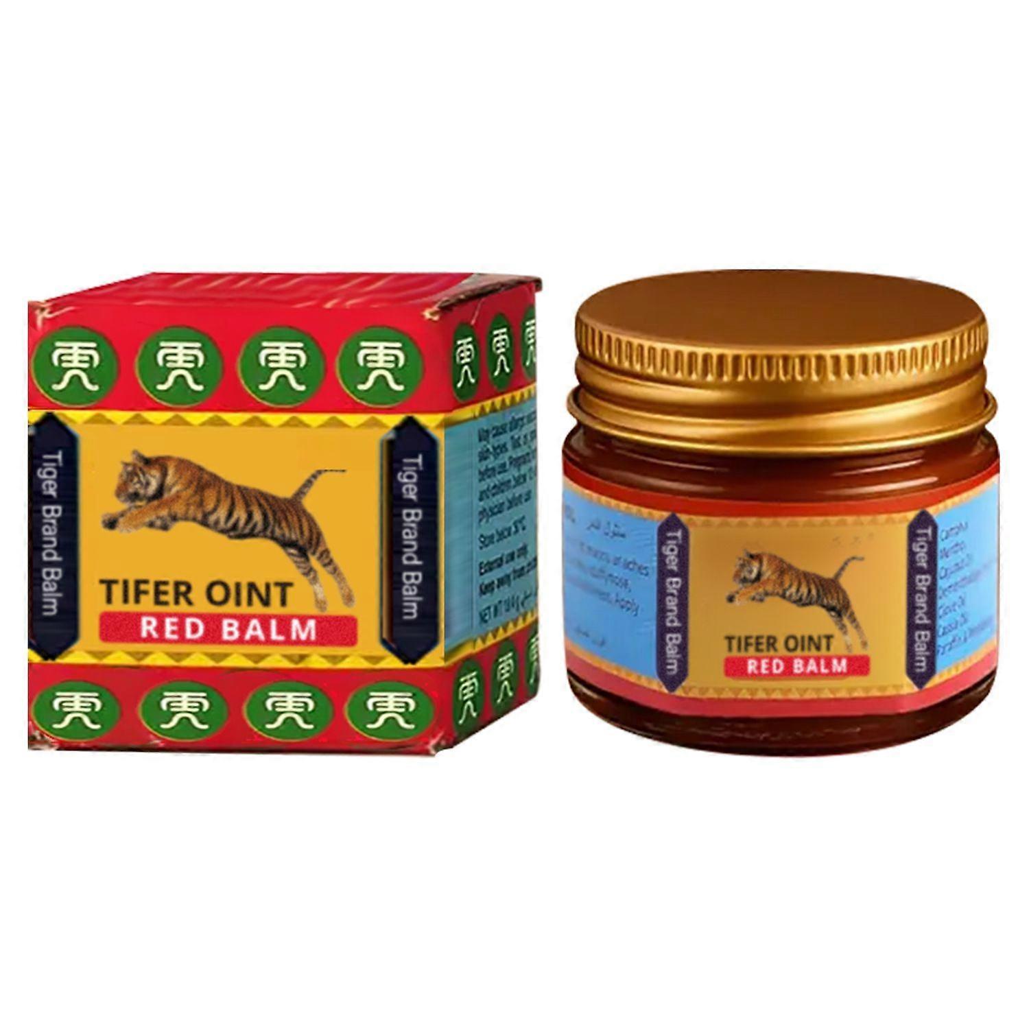 タイガー軟膏 レッドバーム、レッドタイガーバーム、60g、マッサージ用タイガーバーム、ジョイントリリーフバーム、天然成分、よもぎ、生姜、サフラン