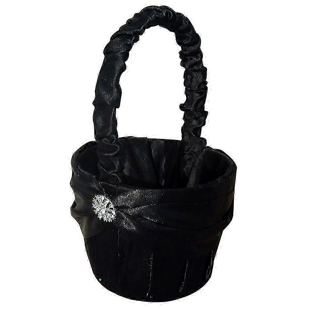 סל ילדת פרחים ריינסטון אלגנטי לטקס חתונה