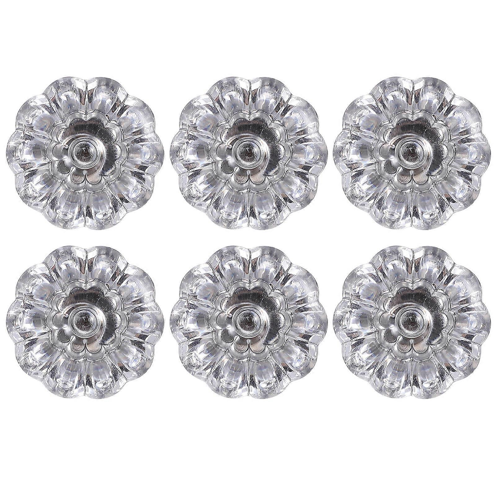 6pcs Functional Mini Handle Bedside Cabinet Knobs Home Replacement Hardware