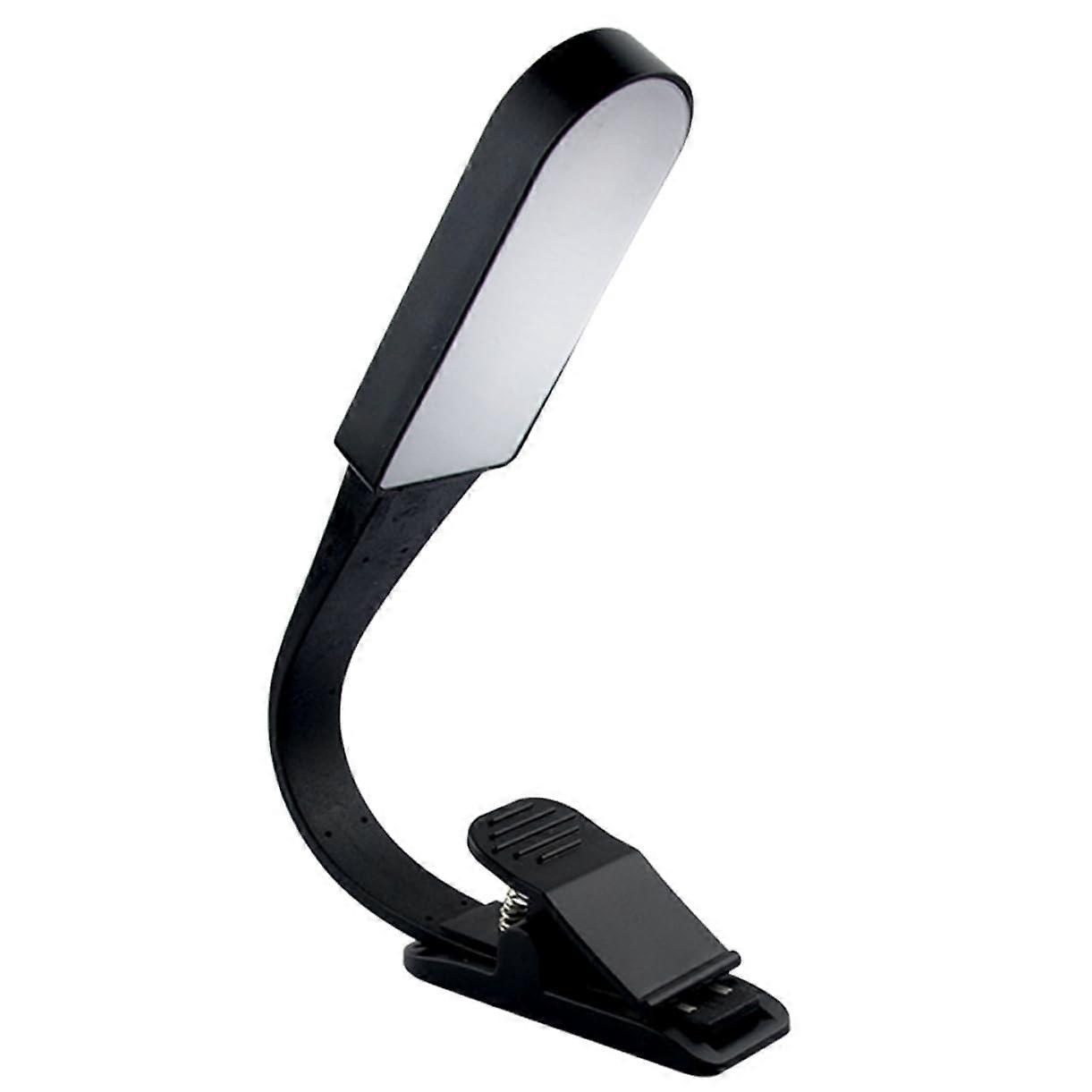 Reading Light with Clip LED Bedside Table Touch Lamp, Adjustable Dimming, Black Book Light for Reading