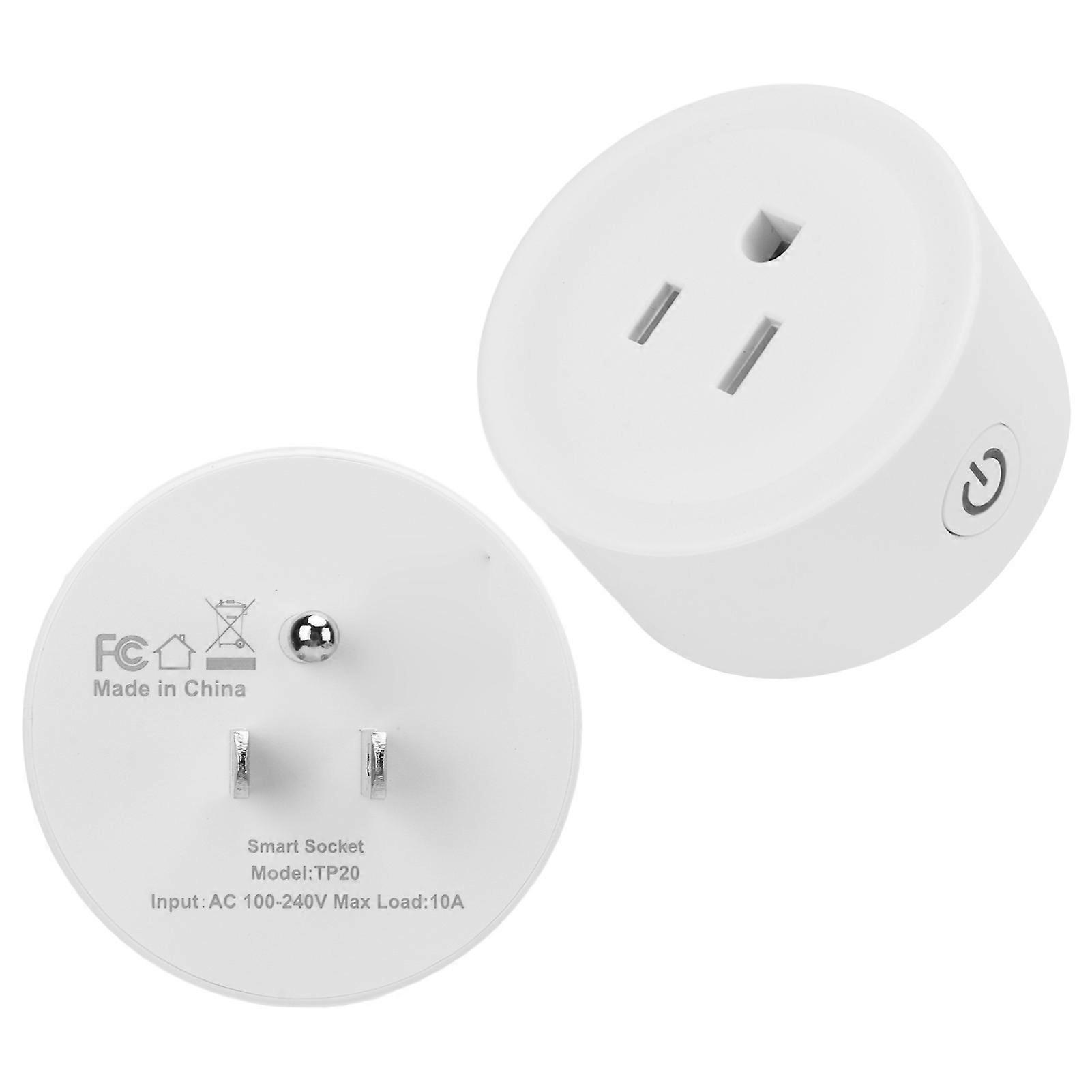 Mini Smart Plug 10A WiFi Outlet Socket Remote Control Overload Protection Timer for Home OfficeUS Plug