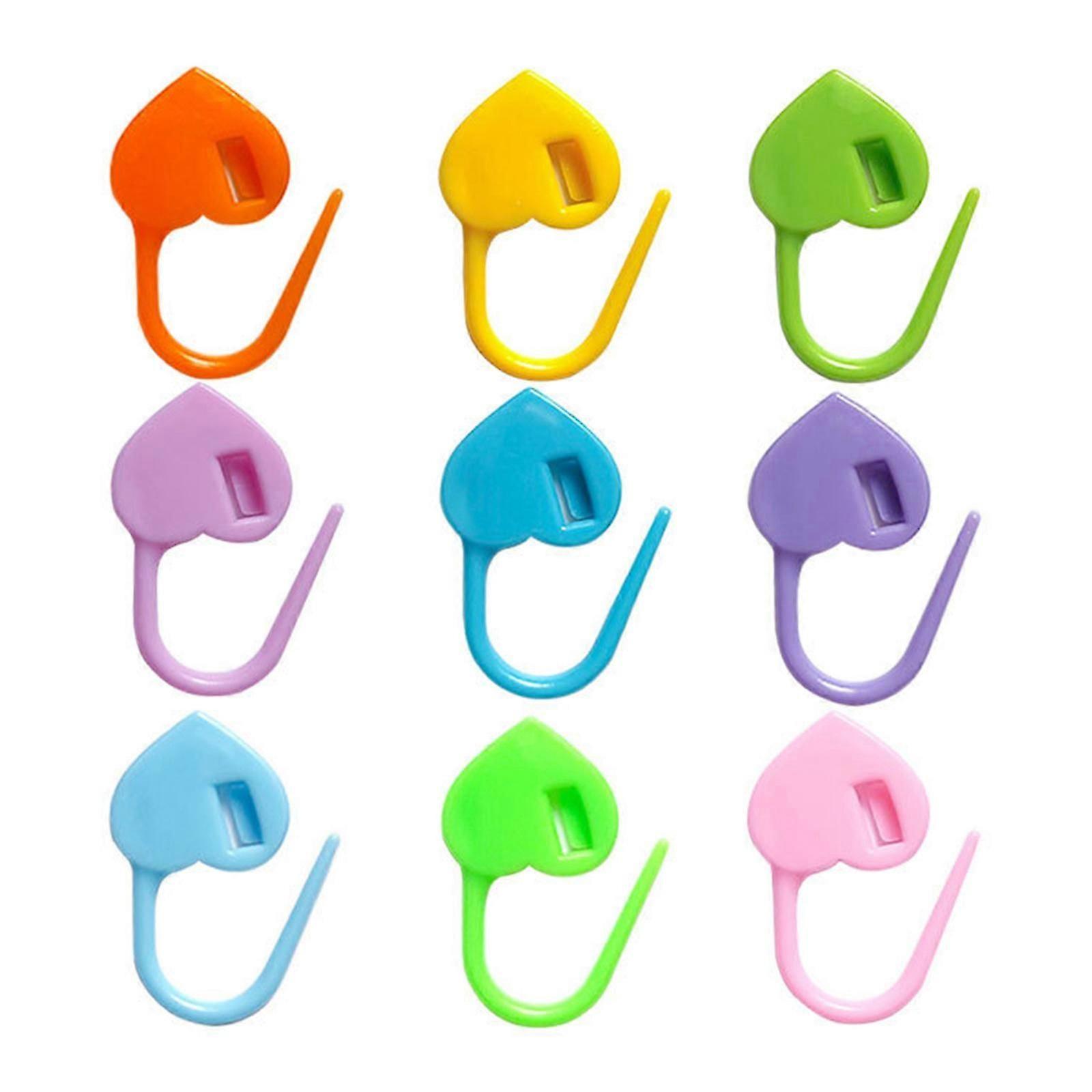 Stitching Markers for Crocheting, Plastic Knitting Markers Stitching Needle Clip Stitching Locking Markers for Handwork