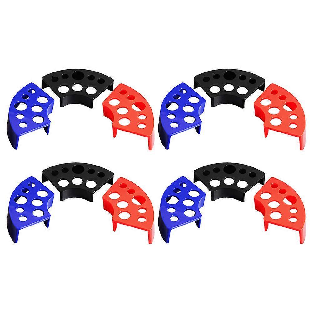 Pigment Cup Holder Fan Shaped Support for Storage Made of Plastic Assorted Color