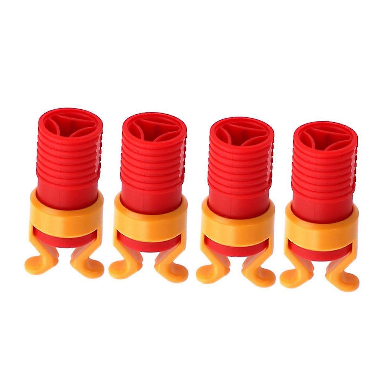 Screw Holder Tool Pack of 4, Woodworking Countersink Bit, Turbo Screw Clamp Pliers, ABS Plastic Red, Screw Mounting Sleeve