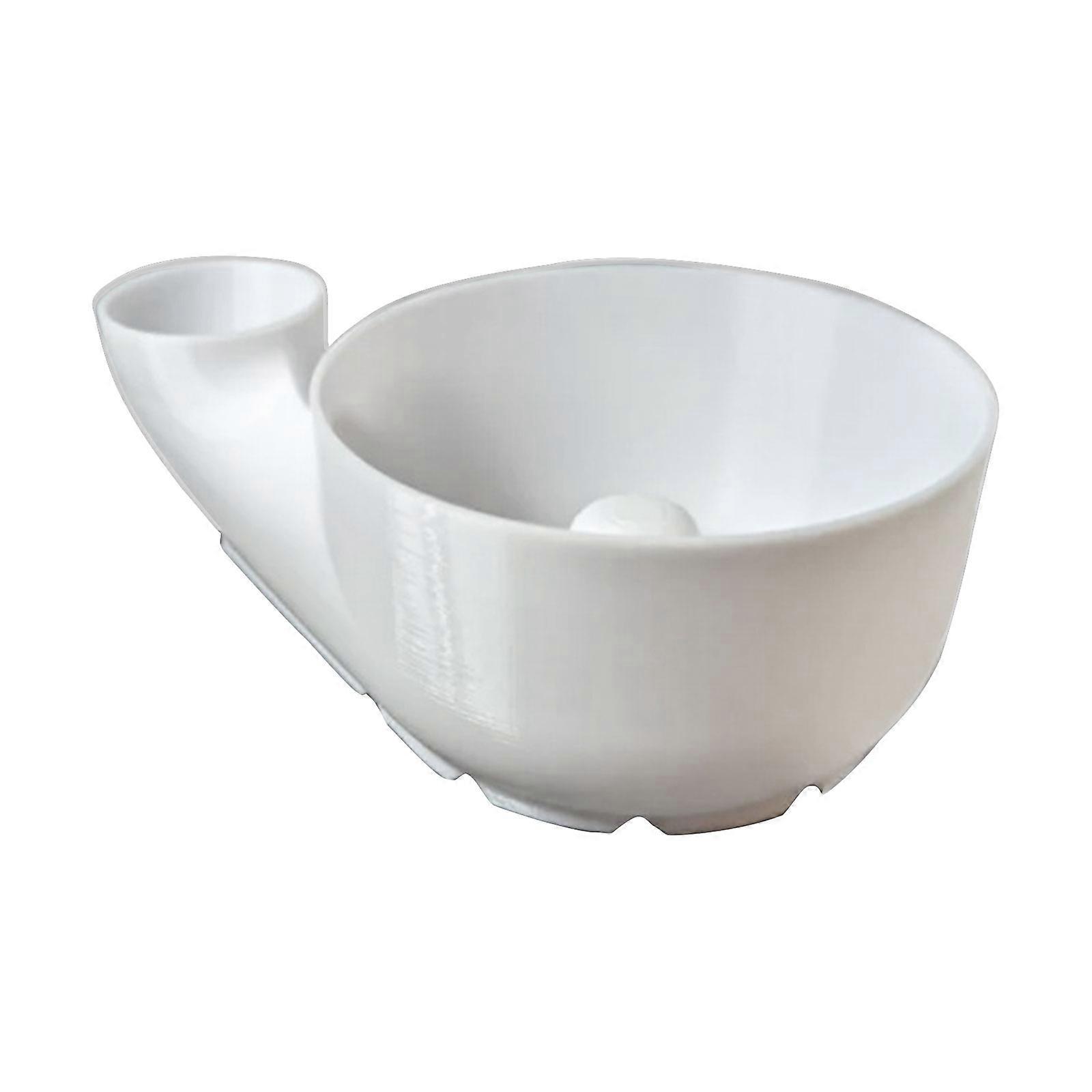 Efficient Kitchen Fruit Vegetable Cleaner Bowl with Strainer Rapid Drainage Plastic Construction Space Saving  White