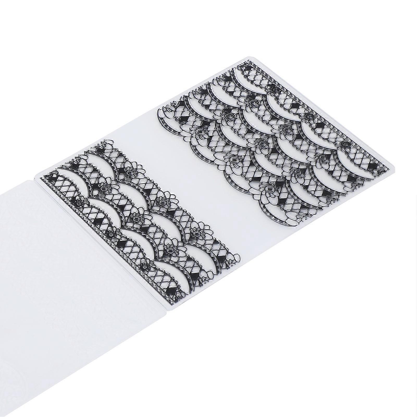 4Pcs Plastic Embossing Folders DIY Card Making Scrapbooking Embossed Template Paper Craft Tools