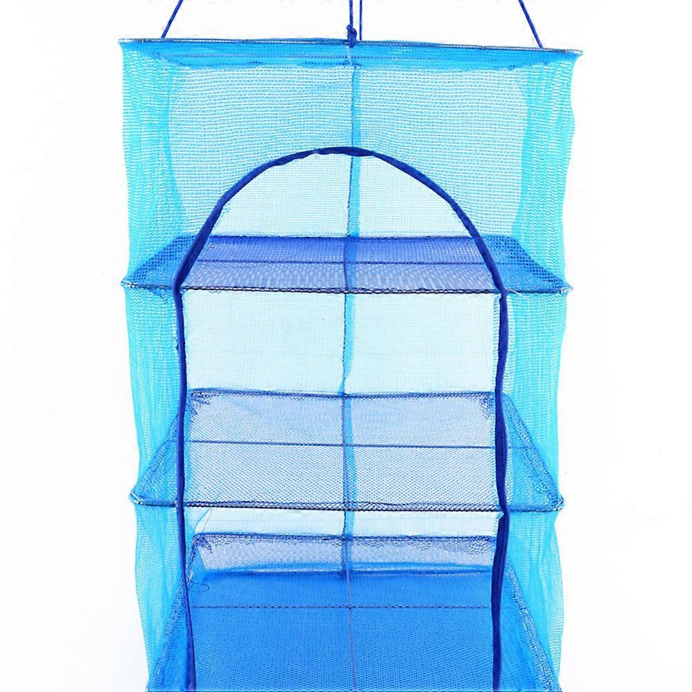 Hanging Mesh Drying Net Square Blue 35x35x65cm Drying 1Pcs