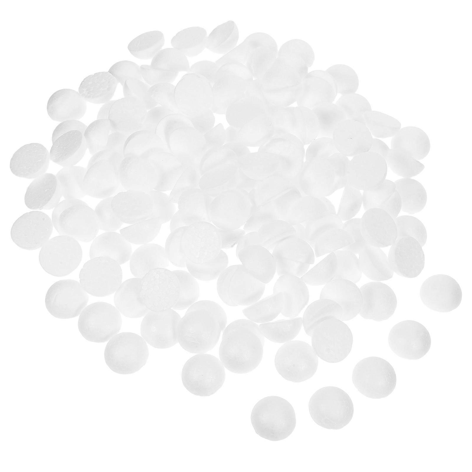 White Half Ball Craft Ornaments for Decoration and DIY Projects 3CM