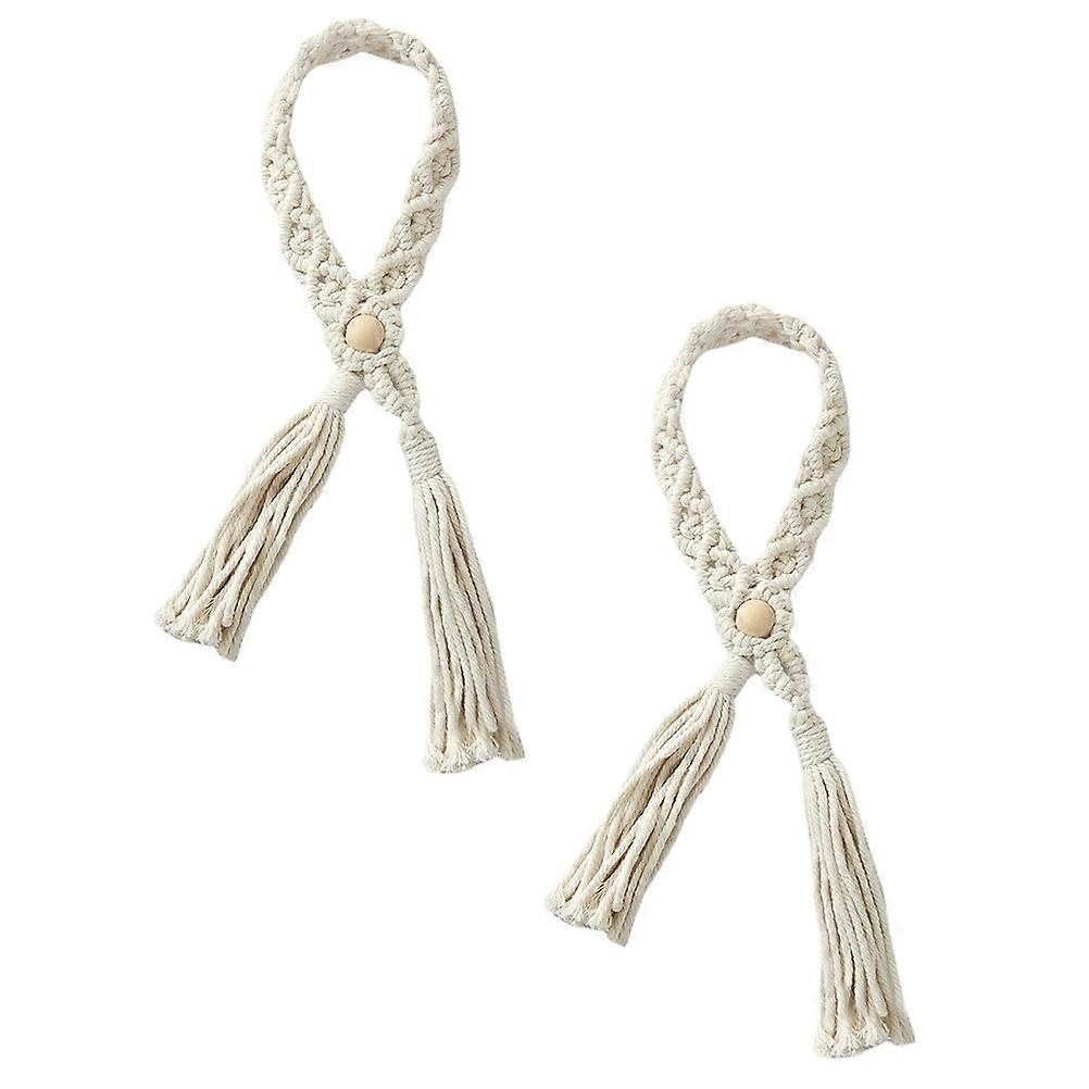 Curtain Fixing Tiebacks Bohemian Style Fringe Design 2Pack