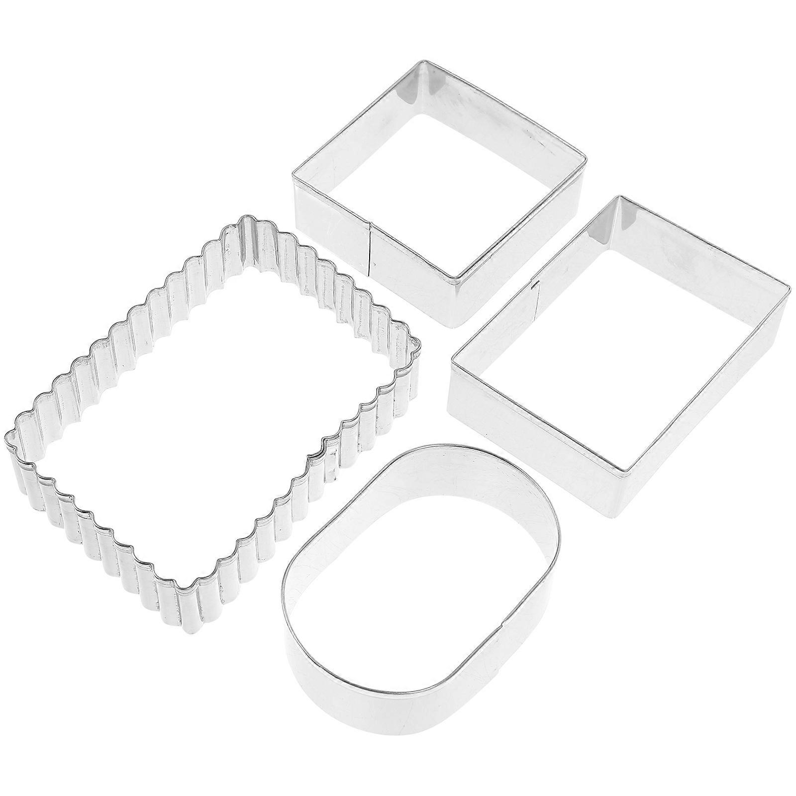 4pcs Stainless Steel Cookie Cutters for Baking – Easy to Clean, Fun DIY Biscuit Molds for Creating Unique Shapes