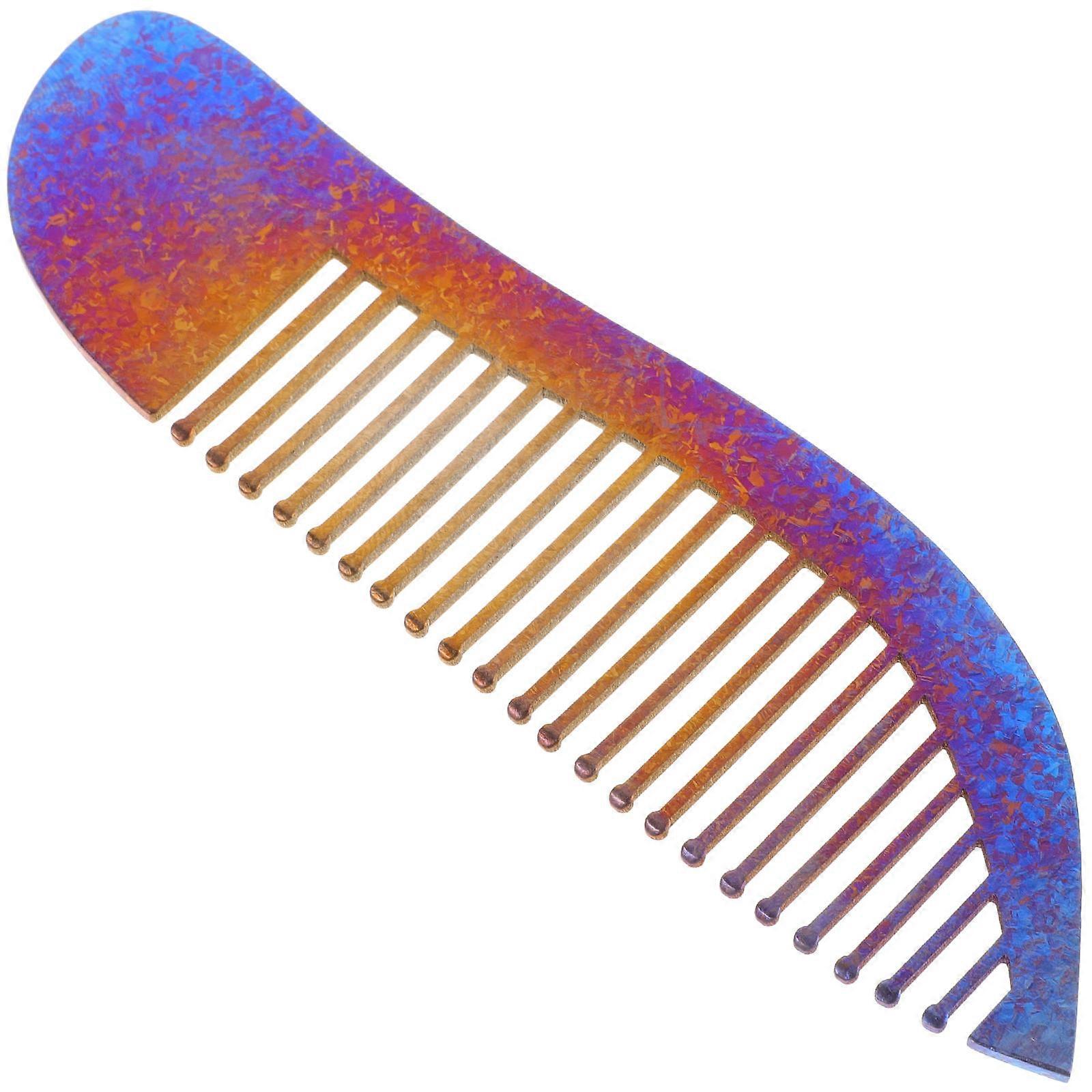 Colorful Fish-Shaped Titanium Alloy Hair Comb for Home Use and Reliable