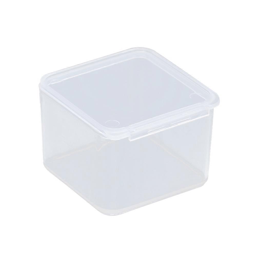 Craft Organizer Box Plastic Storage Case Component Organization Indoor Outdoor Storage 1.6×1.6×1.1in Rectangular Medicine Storage 50Pack