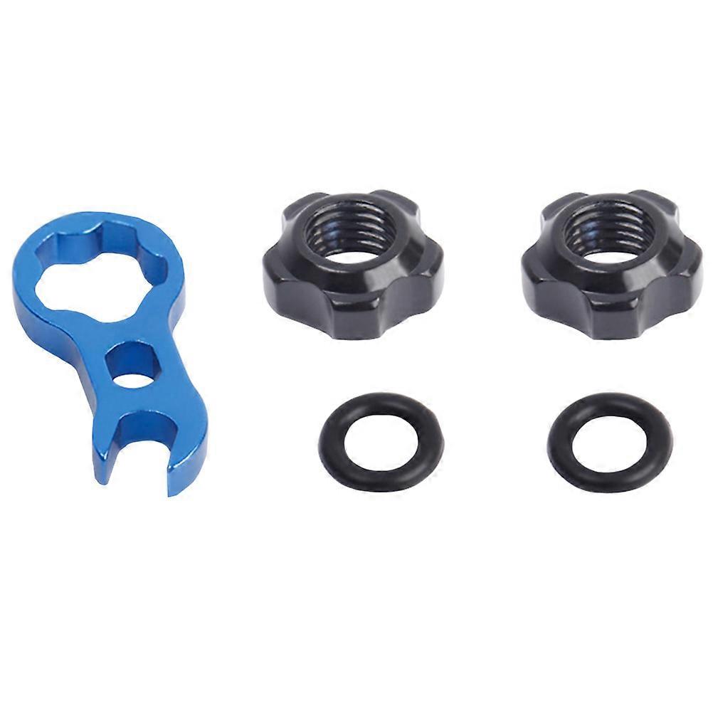 Bike Tire Mouth Nut Cover Replacement Tools with Sealing Ring for Better Airtightness 2 Sets