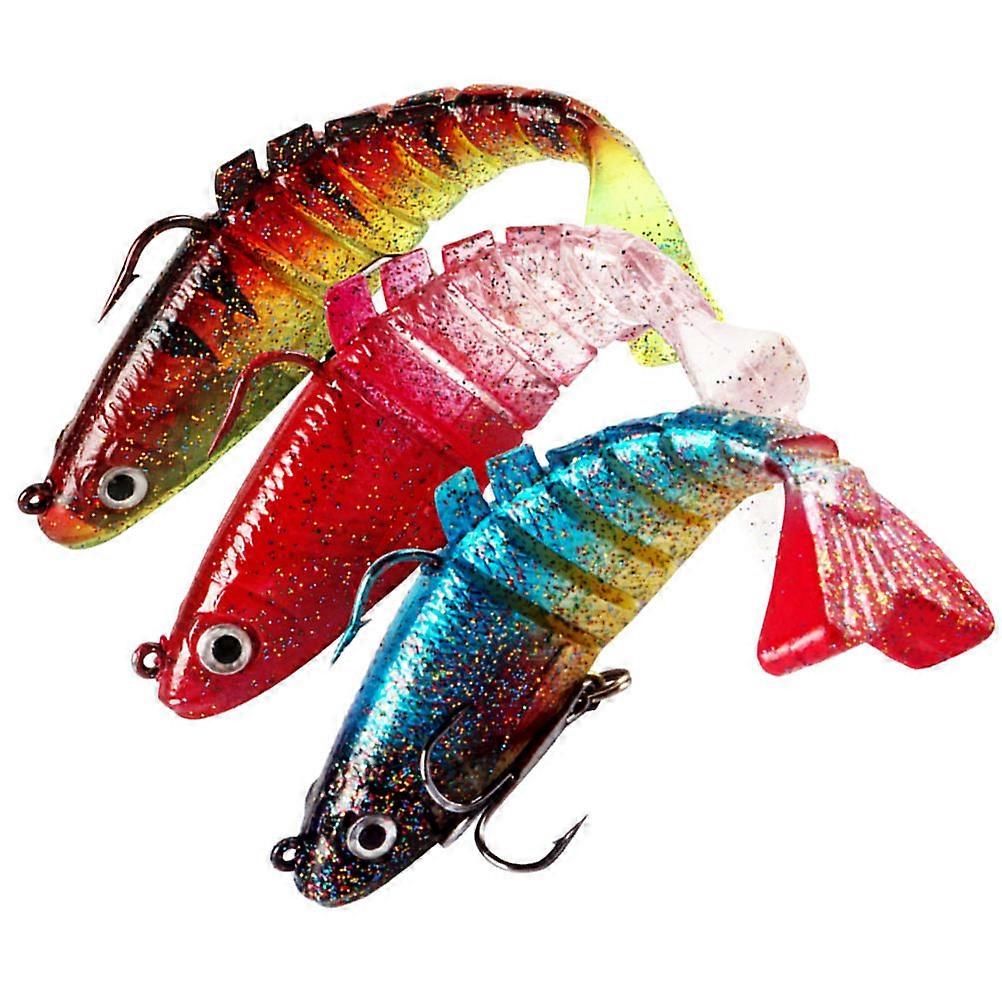 Lifelike Fishing Baits with PVC Material Assorted Color for Freshwater Fishing Use 17g