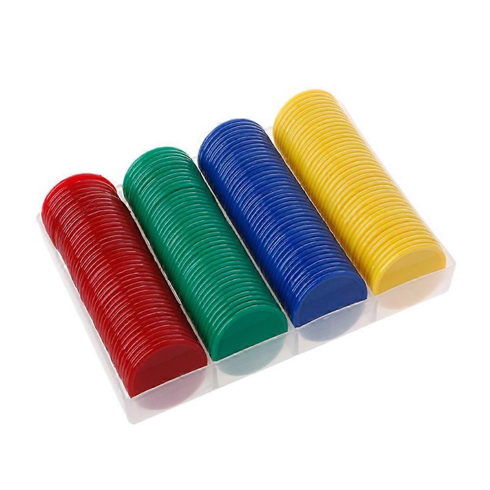 Math Counting Activities Sorting Chips Small Game Counters Plastic Discs For Elementary Classroom Assorted Colors 160Pack