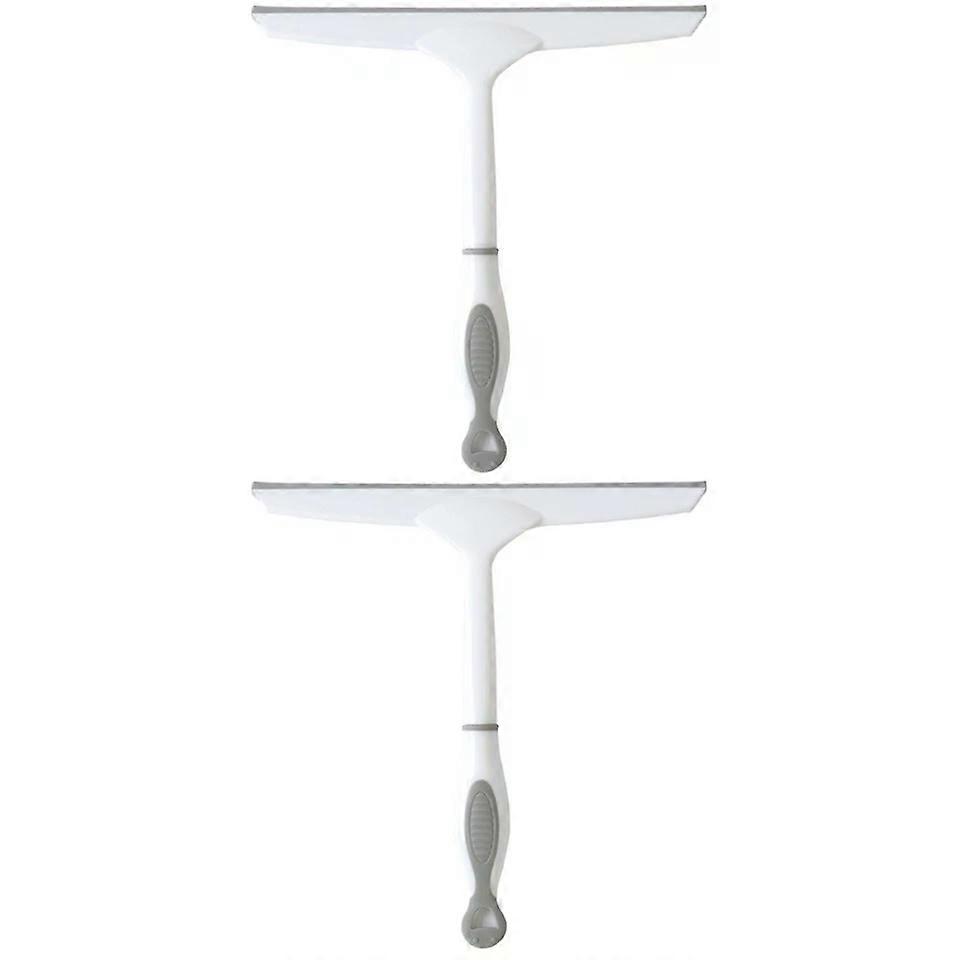 Window Squeegee Cleaner Scrubber, 2pcs for Bathroom Mirror, Shower Door & Window Cleaning