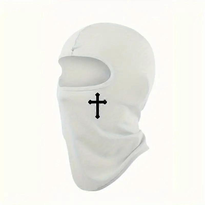 Αναπνεύσιμη μάσκα σκι προσώπου Black Cross Balaclava ιδανική για ποδήλατο, μοτοσικλέτα, πεζοπορία, σκι για υπαίθριο αθλητικό εργαλείο