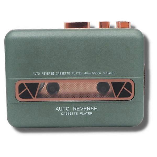 Lecteur de cassettes - Baladeur rétro classique Lecteur de cassettes - Lecture automatique - Étui de transport inclus