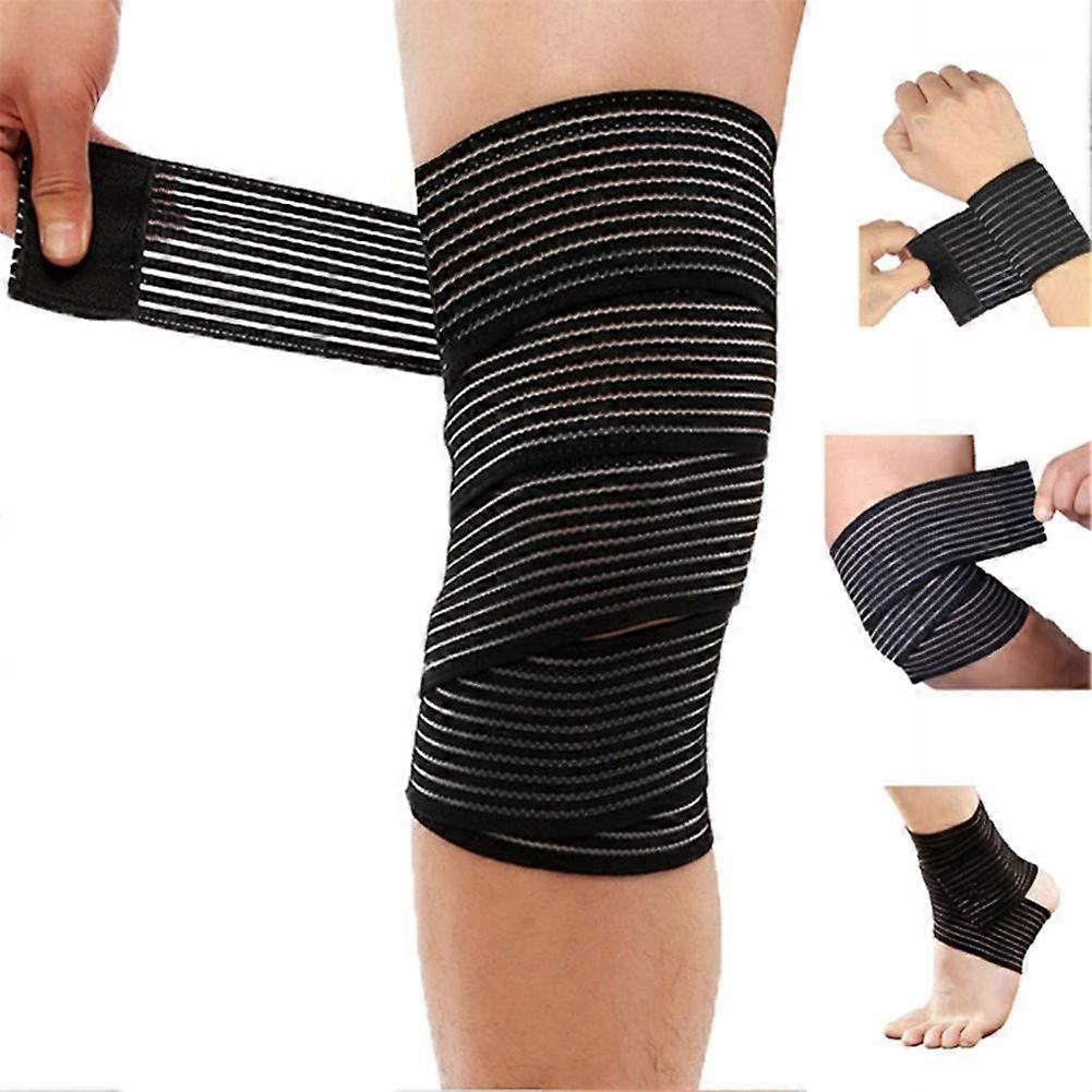 Pack of 2 Elastic Knee Support for Legs, Joint Pain, Running 200cm