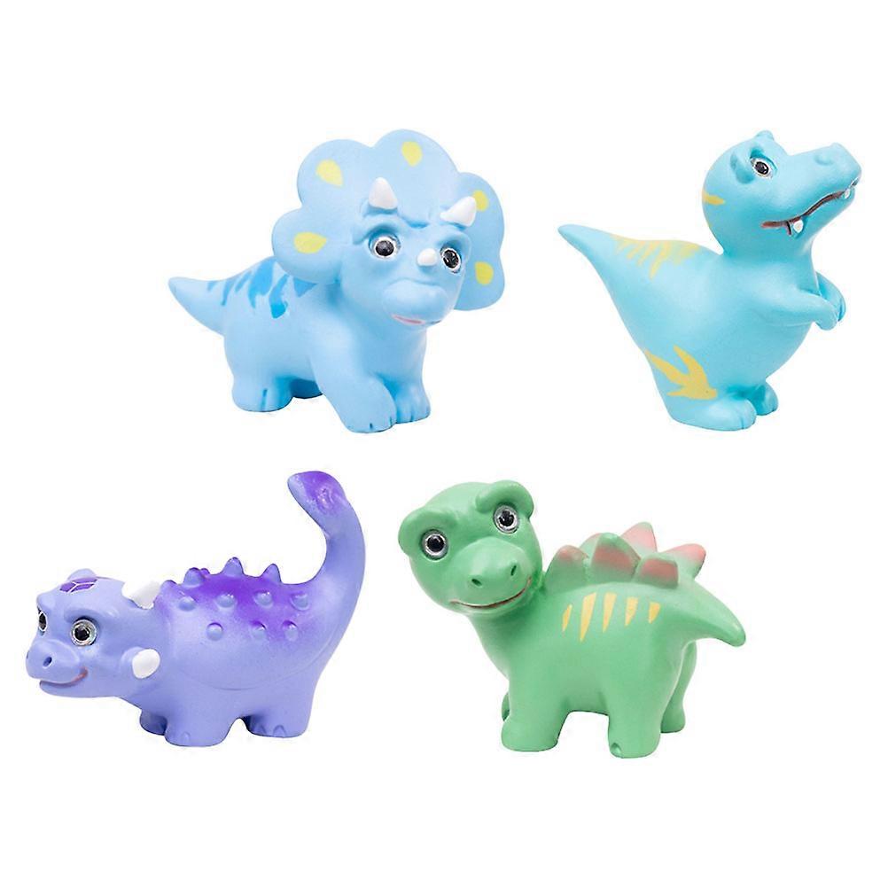 4Pcs Mini Resin Dinosaurs Tiny Dinosaur Mini Resin Figures Mini Dinosaurs Micro Landscape Decor