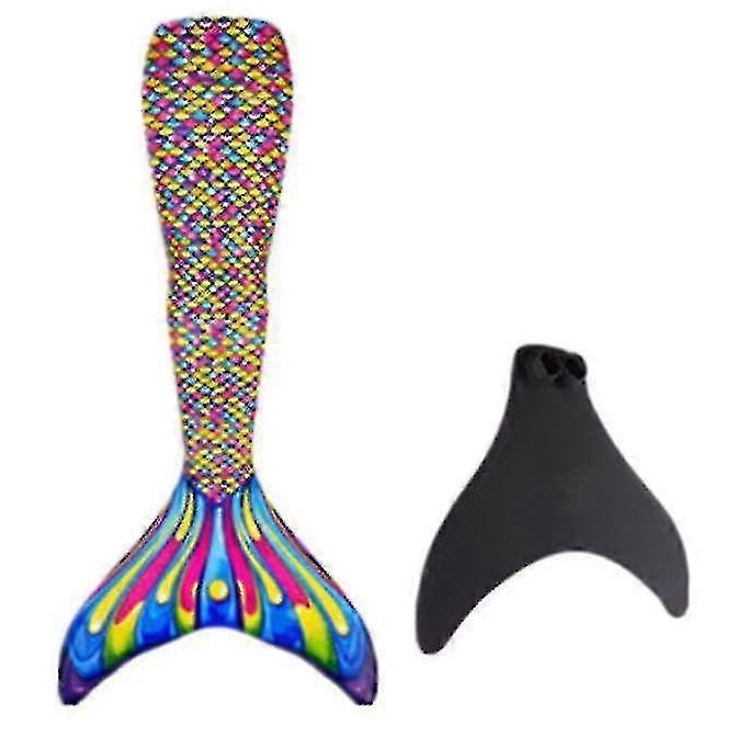 Adults Reinforced Mermaid Tail For Swimming, Monofin Included