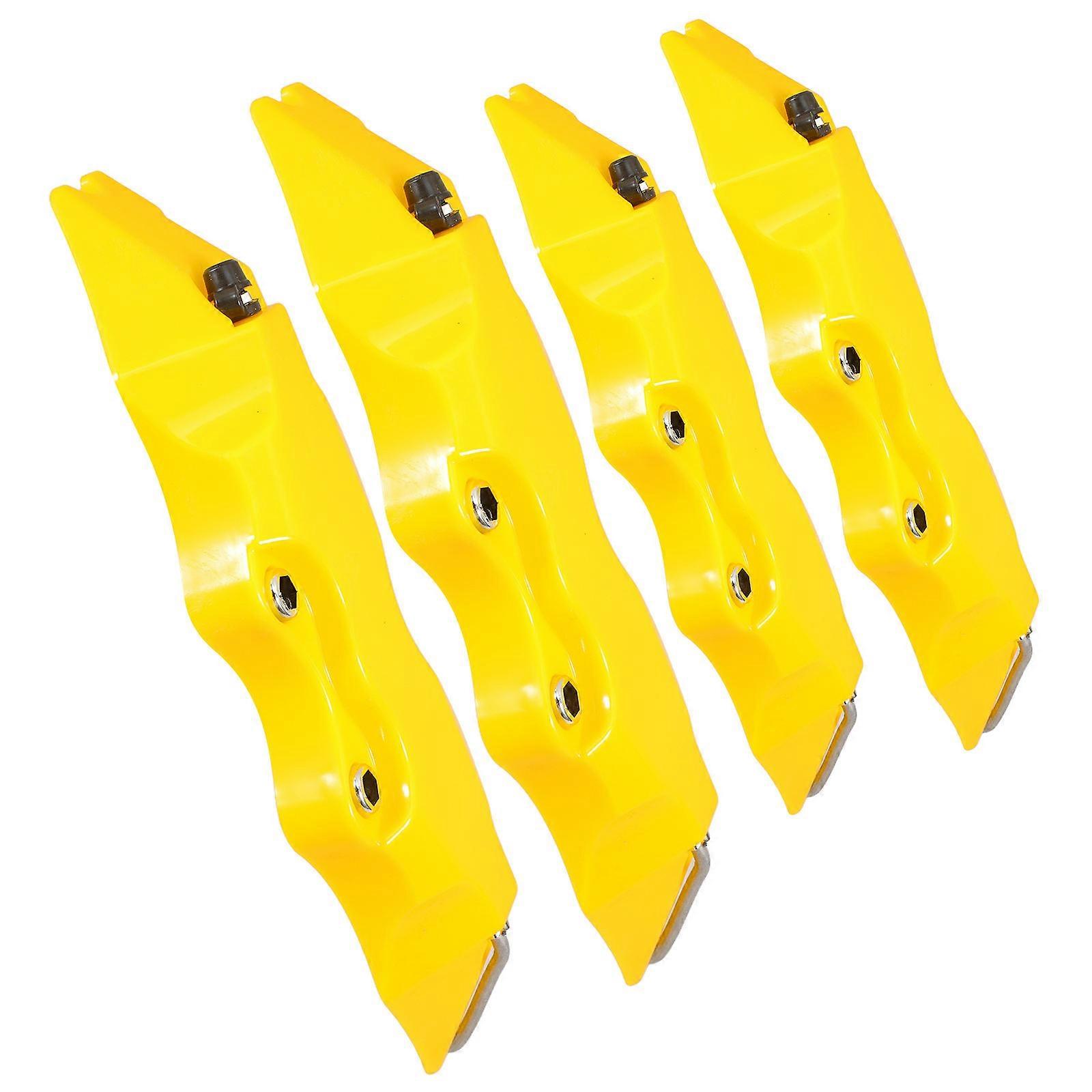 Yellow Front Brake Caliper Covers Durable Style Brake Protection for Automotive Wheel Hubs, Universal Fit for Multiple Car Models