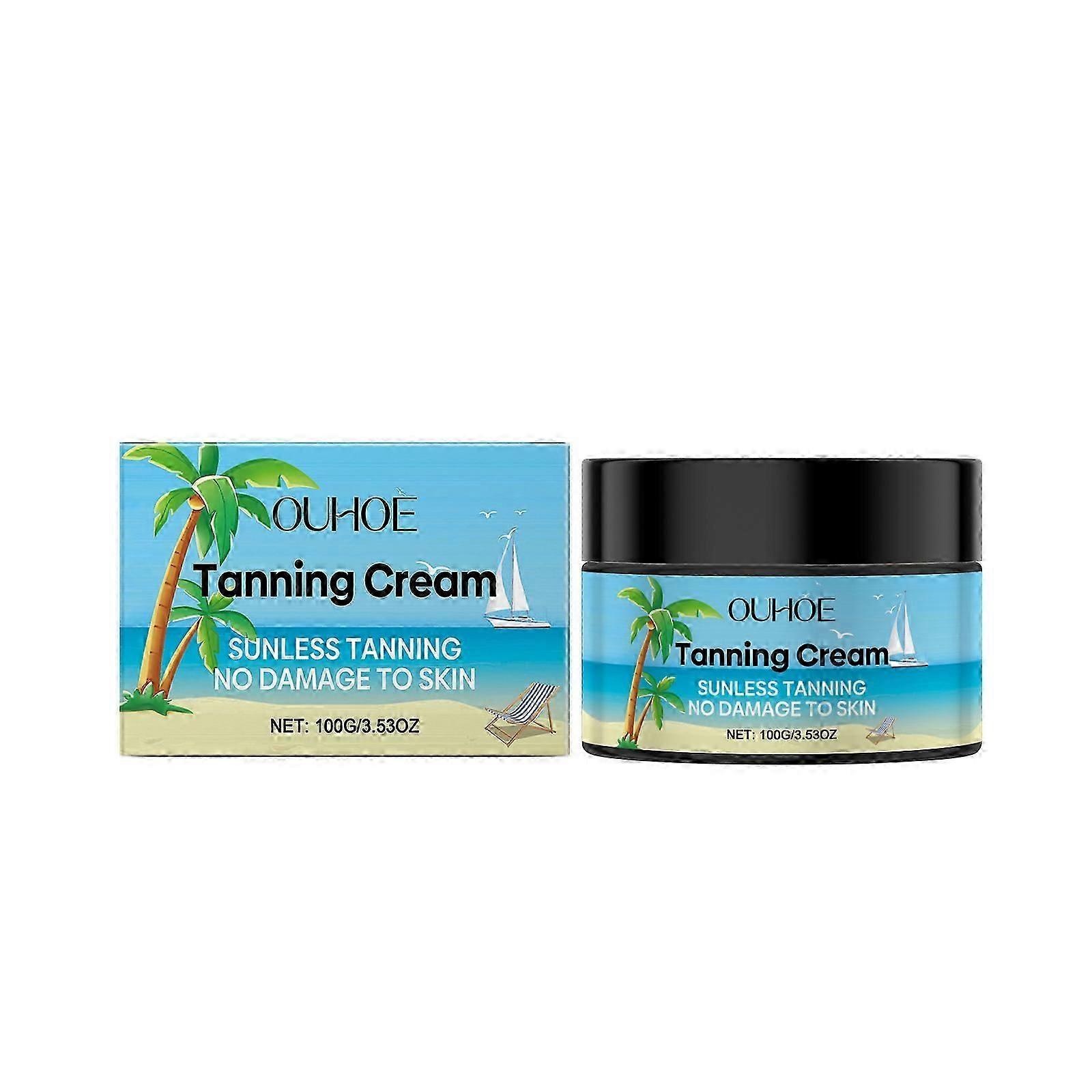 OUHOE Sunless Tanning Cream - Hydrating, Gentle, and Dark Bronze Formula