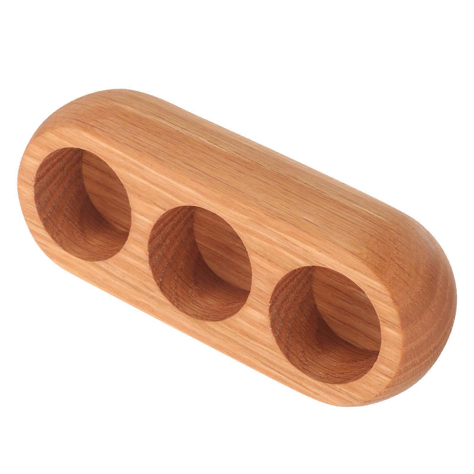 Essential Oil Bottle Display Rack 3-grid Wooden Essential Oils Rack Essential Oil Bottle Base