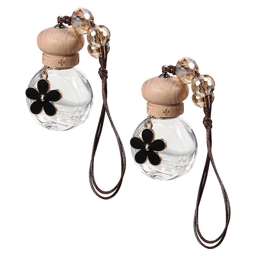 Stylish Hanging Car Diffuser Bottles – Refillable Scented Fresheners for Essential Oils, Compact Design for Fresh Environment