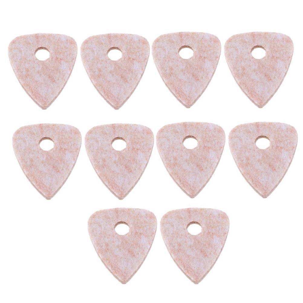 Guitar Plectrum Synthetic Material Oval Shape Ukulele Accessories 10Pcs