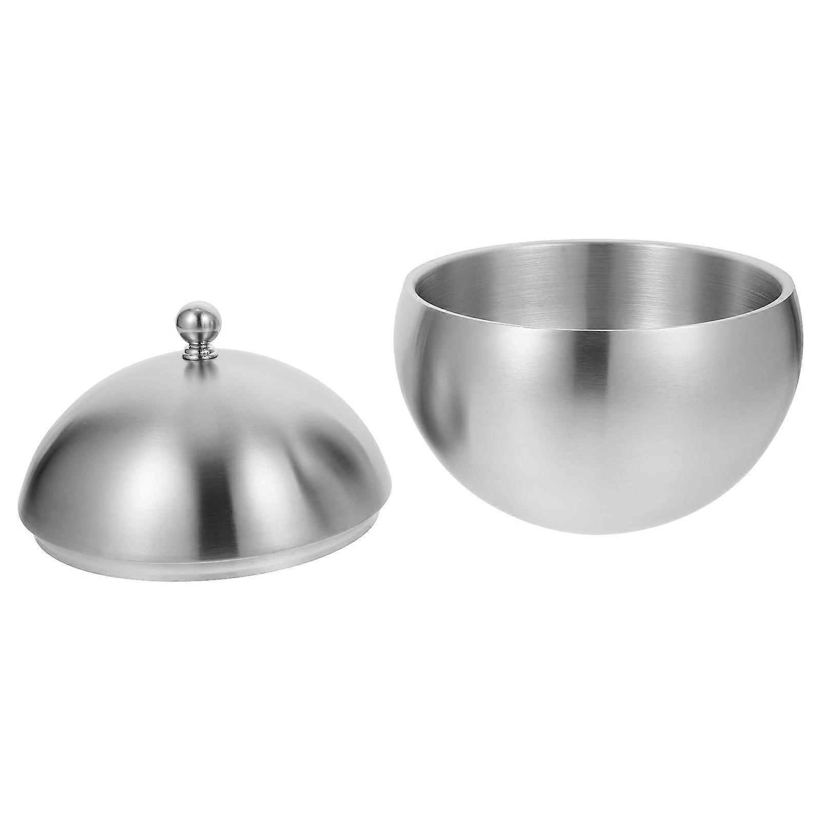 Stainless Steel Ice Storage Bucket For Adults Outdoor Use Large Capacity 7.7×6.6×6.6in 1Set