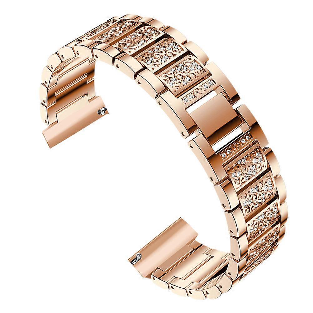 Stylish Rose Gold Watch Band Replacement Strap for HR – Durable, Comfortable Wristband for Elegant Daily Wear with Practical Design