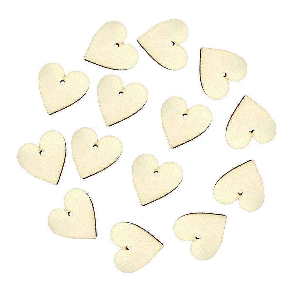 Wood Slices for Decoration Smooth Natural Timber Heart Shaped Ideal for DIY Projects Light Yellow 3 CM