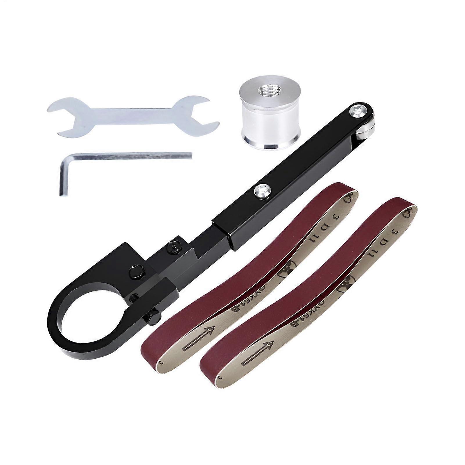 Belt Sander Attachment for Angle Grinder, Modified Sand Belt Machine for Pipe Polishing, Compatible with Standard Angle Grinders