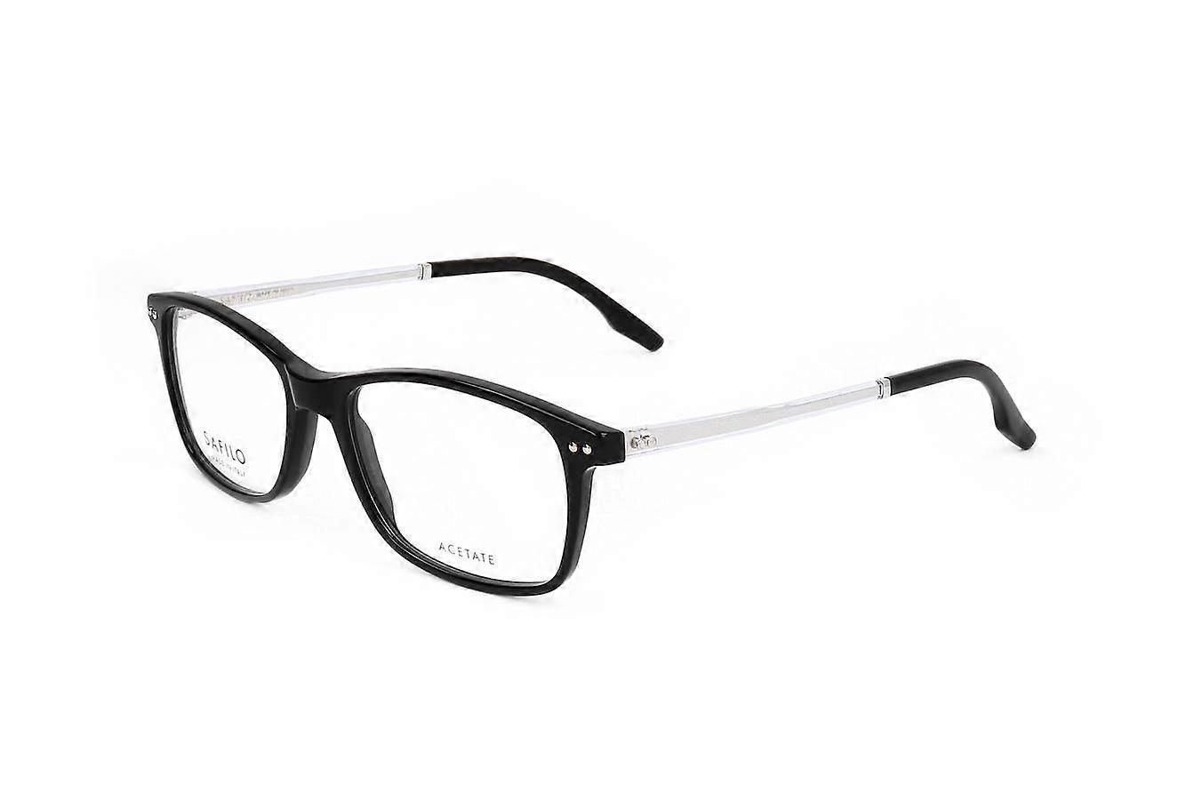 Eyewear Frames Safilo TRATTO 01 7C5 BLACK CRYSTAL 53/17/145 MAN