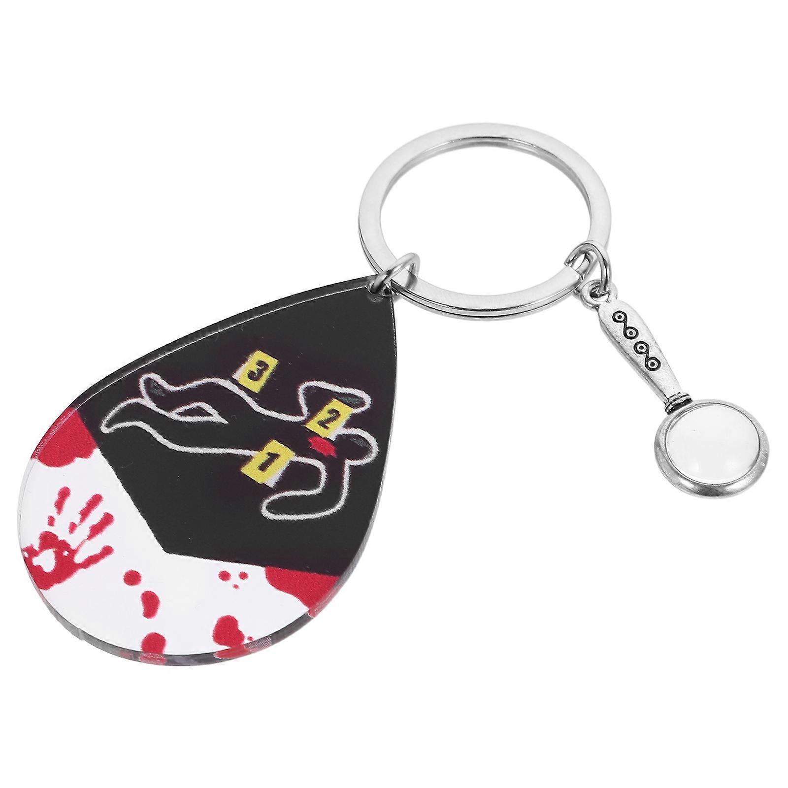 Magnifying Glass Keychain for Decor Mini Magnifying Lens with Keyring