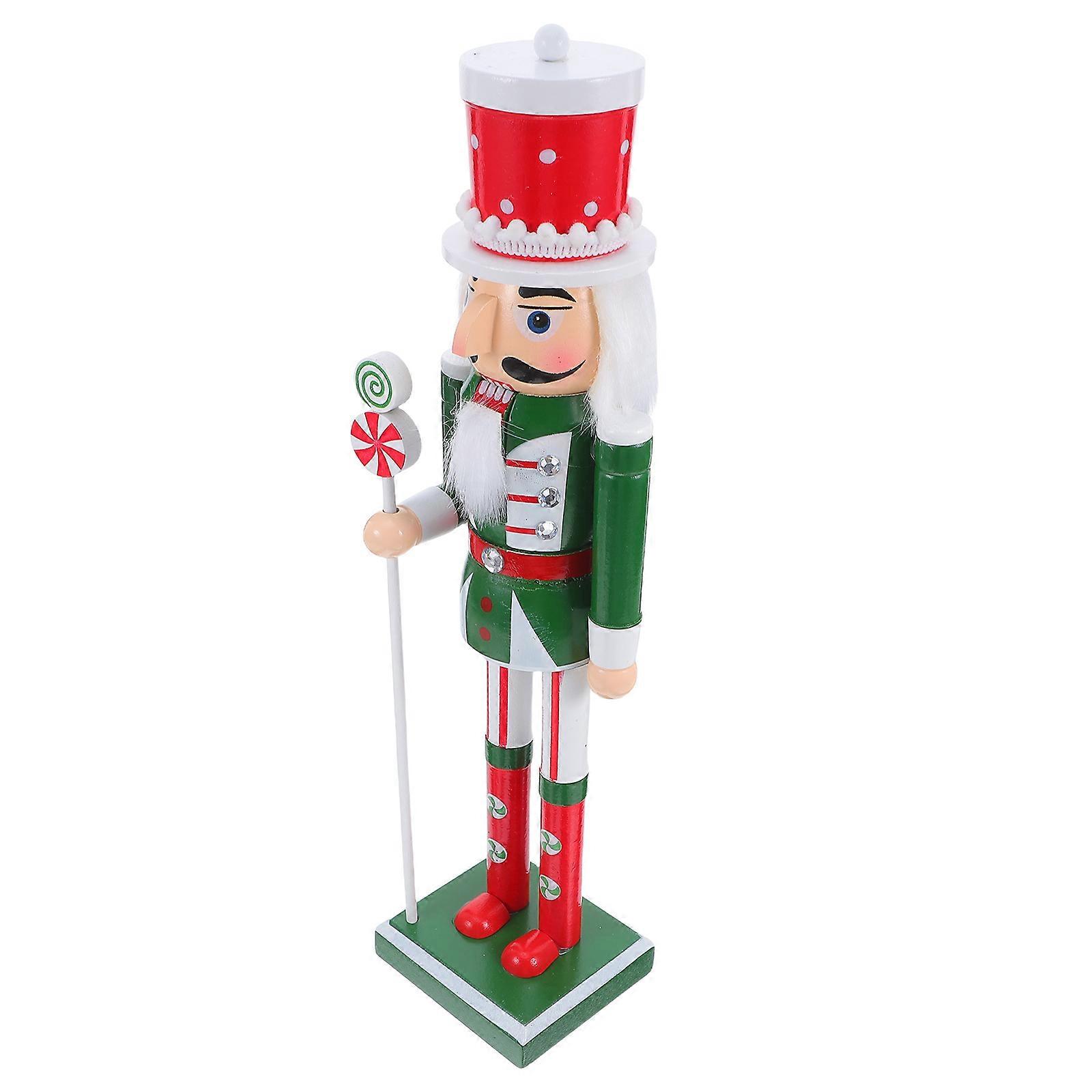 Ornamental Nutcracker Figure For Xmas Holiday Decor Featuring Unique Craftsmanship Suitable For Home Decoration 1Set