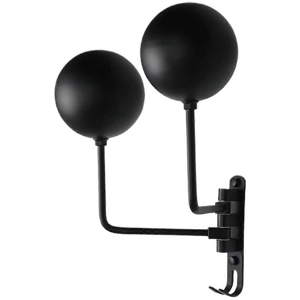 Multi-Purpose Wall Mounted Hat Storage Rack With Design In Black 35x12cm 1Pcs