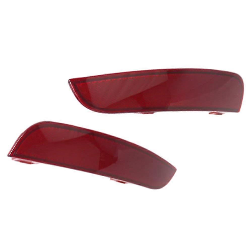 Bumper Reflector Rear Left And Right Pair For Volvo V50 S40 2008-2015 Red Reflective Marker Light