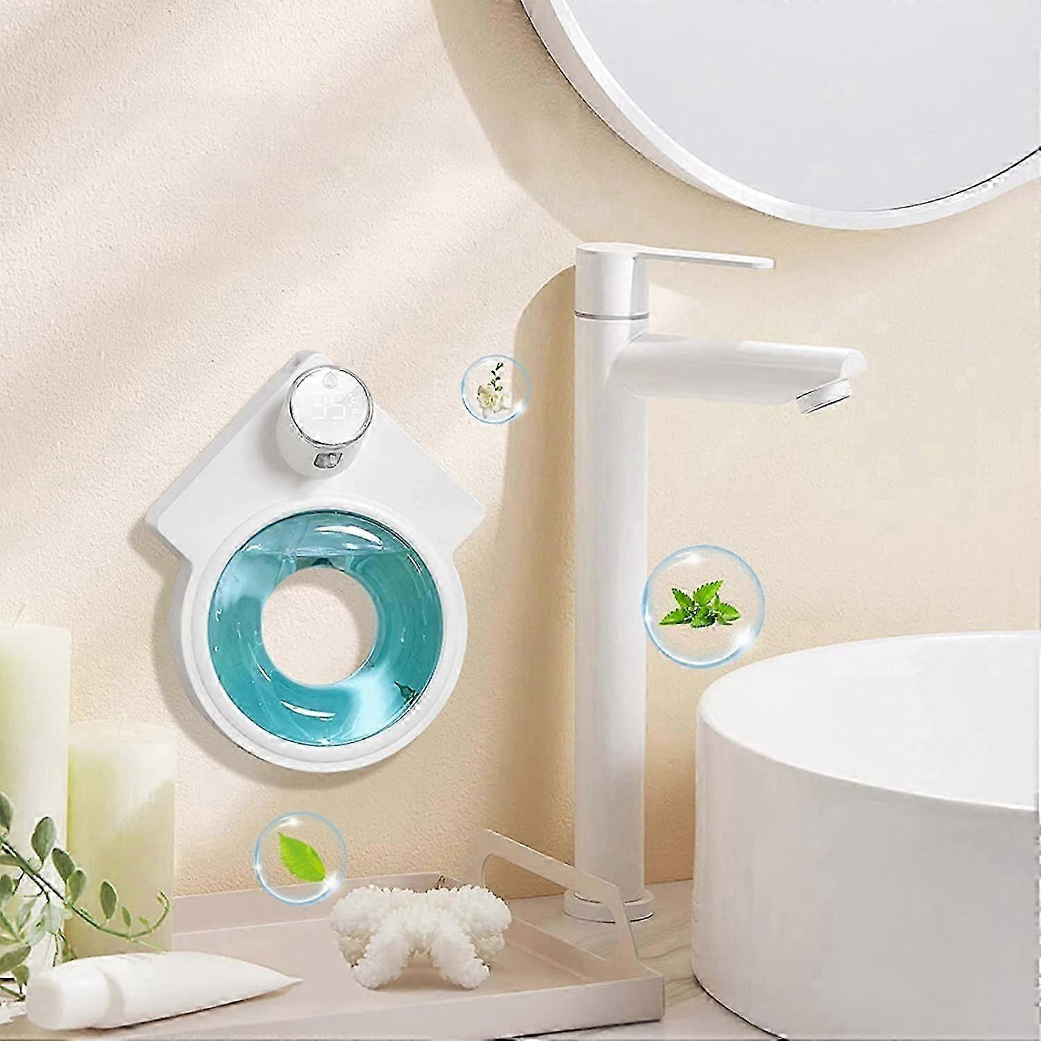 Wall-Mounted Automatic Induction Body Temperature Measurement Soap Dispenser, Foam Washing Machine