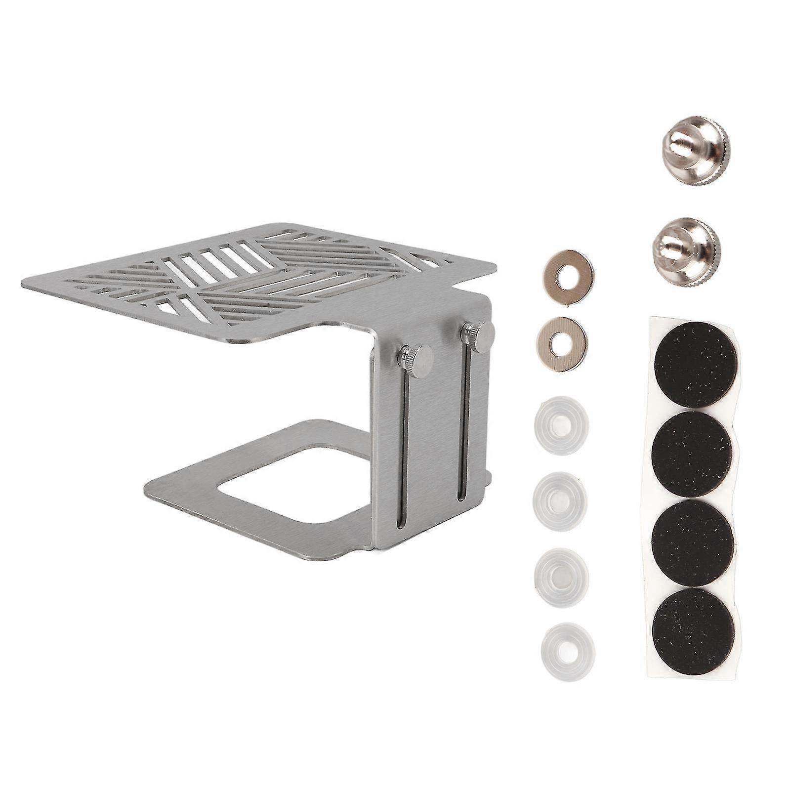 Adjustable Height Stainless Steel Coffee Machine Scale Rack - Electronic Weighing Stand for 304 Coffee Makers & Brewing Equipment