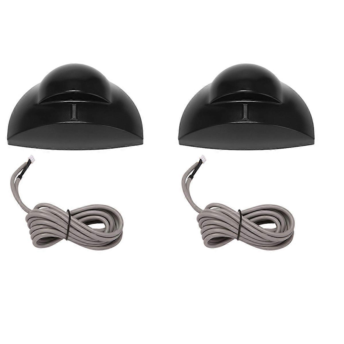 2X PIR Motion Sensor Exit Infrared Detector for Exit for Automatic Opening Door Access Control,Black